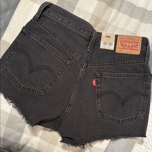 Levi's Black Denim Shorts